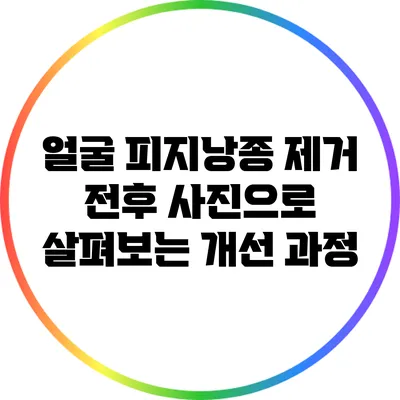 얼굴 피지낭종 제거 전후 사진으로 살펴보는 개선 과정